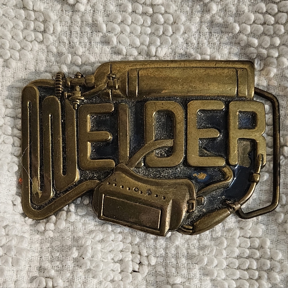 Vintage Welder Belt Buckle
